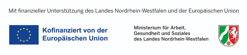 Mit finanzieller Unterstützung des Landes Nordrhein-Westfalen und des Europäischen Sozialfonds
